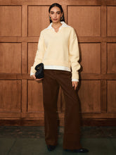 2 in 1 Polo Collar Layered Sweater